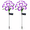 purple, variant on Rirool Solar Flower Lights Outdoor 2 Pack, Green LED Garden Lights with 8 Lighting Modes, IP65 Waterproof Solar Garden Stake Lights Auto On/Off for Yard Patio Lawn Decoration