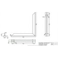 thumbnail image 3 of 2-Pack Rok Hardware 18" (457mm) Projection Heavy-Duty Aluminum Brackets, Black, 3 of 4