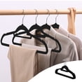 thumbnail image 1 of Sentmoon Deals Flyer Flocked Clothes Hanger Home Adult Non-Slip Drying Rack No Mark Hanger, 16.5 Inches, 10-Pack, Great For Adult Closets, Clothes, Pants, Coat And More Deals of the Day Clearance Pri, 1 of 6