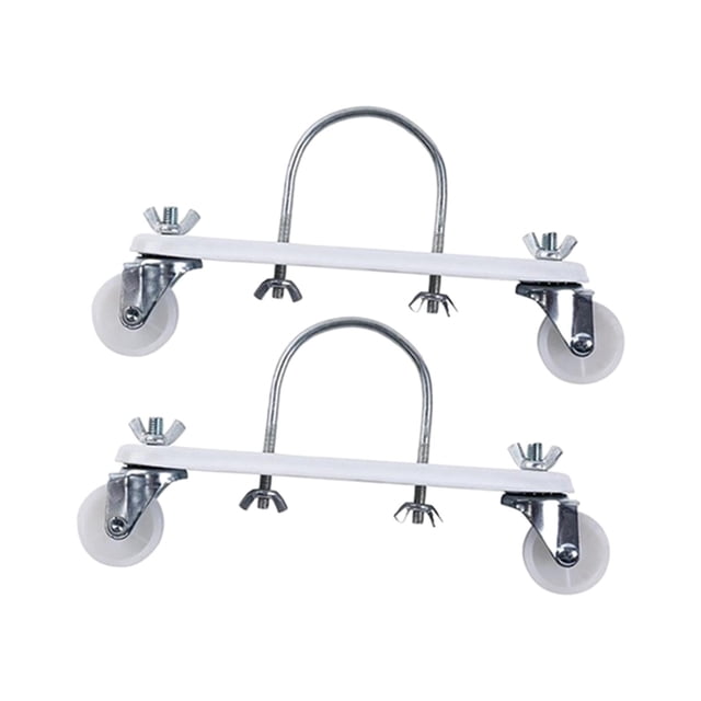 GUOOL 1 Pair Electric Heating Oil Heater Support Holder Replace Parts Replacements White Wheel