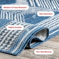 thumbnail image 4 of nuLOOM Ranya Tribal Indoor/Outdoor Area Rug, 8' x 10', Ranya Blue, 4 of 8