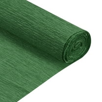 Uxcell 2Pcs Crepe Paper Roll Crepe Paper Various Decoration 6.9ft Long 20 inch Wide, Dark Green