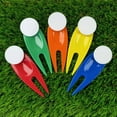 thumbnail image 2 of 5Pcs/Set Plastic Golf Divot Tool With Golf Ball Marker Golf Repair Tool Golf Accessories Blue, 2 of 6