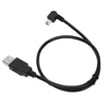 thumbnail image 1 of Herwey AA Micro Usb Computer Cables USB‑A To Mini USB‑B Cable Male To Male Elbow Left Angle Power Supply Charge Cord For PC, 1 of 8