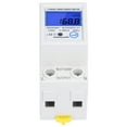 LCD Digital Electricity Meter Single Phase DIN Rail Installation