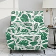 thumbnail image 2 of Renewold Monstera Palm Leaf Cover for Recliner Chair Soft Breathable Dog Couch Cover 4 Pieces Oversized Recliner Cover Washable Reclining Sofa Slipcover Living Room Decor, 2 of 8