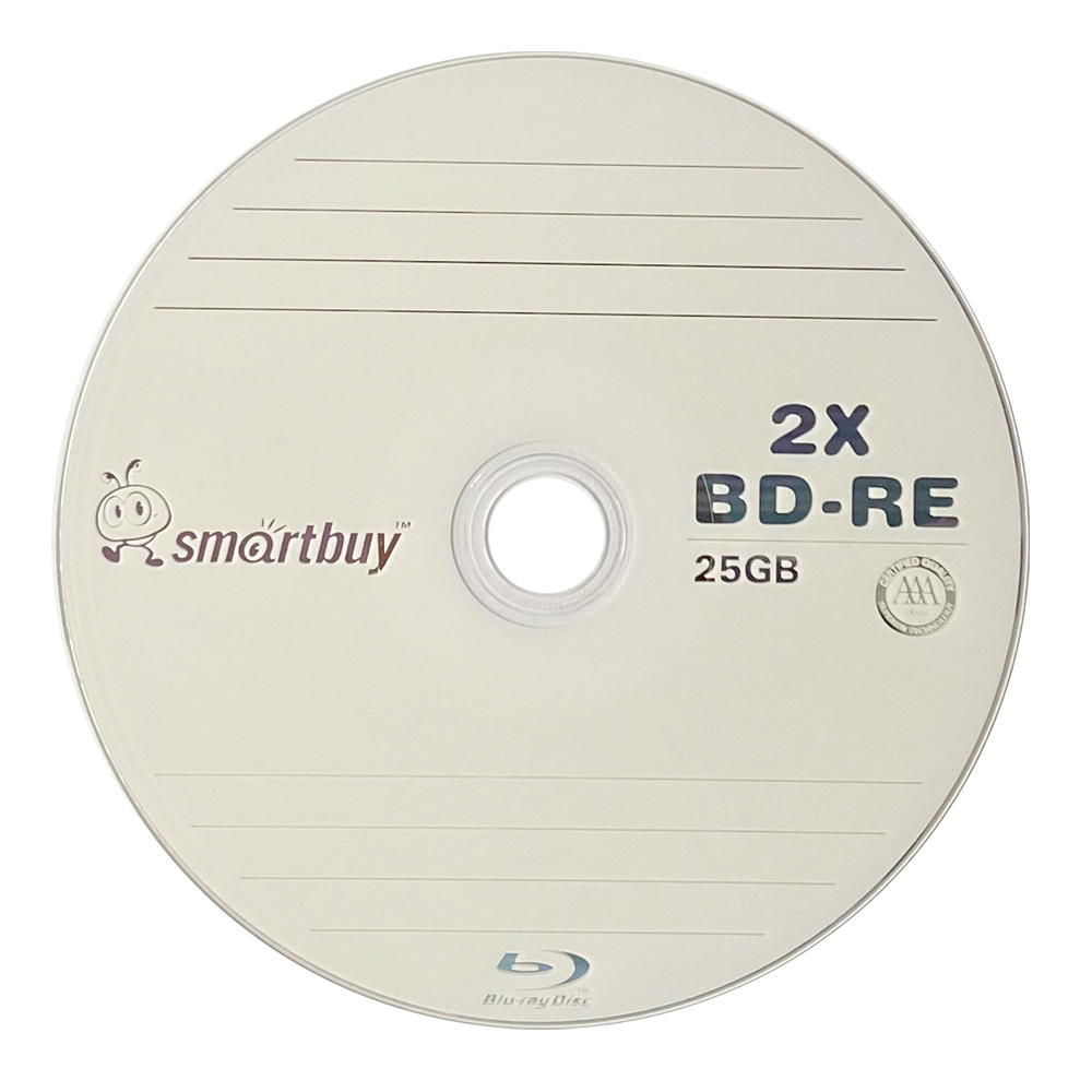 100 Pack Smartbuy 2x 25GB Blue Blu-ray BD-RE Rewritable Branded Logo Blank Bluray Disc - image 3 of 3
