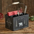 thumbnail image 2 of Park Designs Black Bear Rustic Metal Utensil Caddy, 2 of 3
