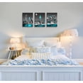 thumbnail image 2 of Canvas Wall Art for Bedroom New York City Wall Decor Empire State Building Skyline Teal City Wall Art for Living Room Office Bathroom Home Decoration 3pcs Canvas Prints Framed 12"x16" Modern Artwork, 2 of 6