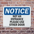 thumbnail image 4 of (2 Pack) Not An Entrance Please Use Other Door OSHA Notice Sign 24 Inch X 18 Inch Indoor / Outdoor Rust-Free Aluminum Metal Signs for Workplace, Workshop, and Construction Site, Made in, 4 of 8