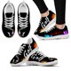 thumbnail image 1 of Zapatos de marca con diseño de grafiti artístico colorido y moderno, zapatos con estampado de golf, zapatos deportivos/de ocio cómodos, zapatos planos negros suaves, 1 of 6