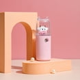 thumbnail image 1 of Mist Facial Sprayer USB Humidifier Rechargeable Nebulizer Face Steamer Moisturizing Beauty Instruments Face Skin Care Tools, Cute Cow Pink, 1 of 4