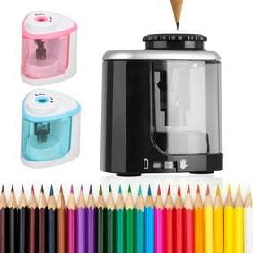Electric Pencil Sharpener Heavy Duty, TSV Pencil Sharpener for Classroom, Auto Stop, Super Sharp & Fast, Commercial Pencil Sharpener for 6-8mm No.2/Colored Pencils, School/Office/Home, Candy Color