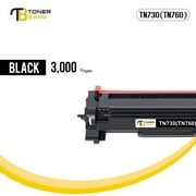 Toner Bank Compatible for Brother TN760 TN-760 TN730 TN-730 Toner Cartridge MFC-L2710DW MFC-L2750DW HL-L2350DW HL-L2370DW HL-L2395DW HL-L2390DW DCP-L2550DW MFC-L2717DW Printer Ink (Black, 4 Pack)