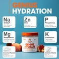 thumbnail image 5 of The Genius Brand Genius Hydrate - Electrolyte Supplement for Daily Hydration - Coconut Water - Sugar-Free - 8 Essential Minerals & Nutrients - Non-GMO - Sour Peach Rings - 50 Servings, 5 of 8