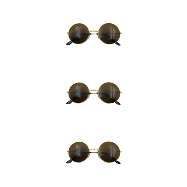 Gafas de sol Vogacara Sun Eyewear Pragmatic Multi-colores Marco de metal Estilo novedoso para mujeres Dorado