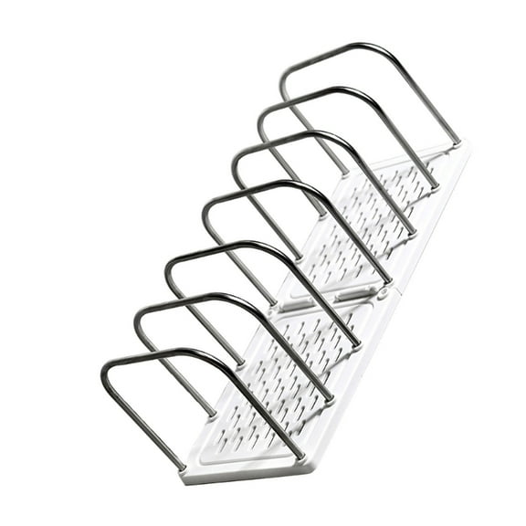 File Organizers Metal Wire Bookend Magazine Stand 6 Section Desk Bookshelf Multifunctional Desktop Book End 37x145x135mm
