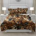 thumbnail image 2 of TeasBank Bedding Set Lion Comforter Cover Plant Lion Full Duvet Cover Set Safari Wildlife Animals For Adult Teens Room Decor 1 Quilt Cover with 2 Pillow Cases(No Comforter), 2 of 4