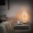 thumbnail image 5 of Yayeee Table Lamp for Bedroom Nightstand LED Portable Bedside Warm Light, Green Garden Pattern, 5 of 7