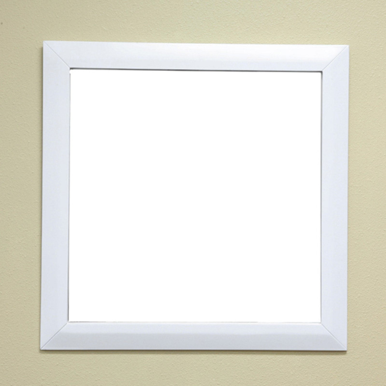 Solid Wood Frame Mirror In White
