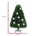 thumbnail image 3 of Árbol de Navidad GOFLAME de fibra óptica preiluminado de 1,2 m con luces LED, 3 of 9