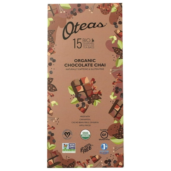 Oteas Organic Chocolate Chai (6 Pack) 15 pc