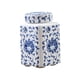 thumbnail image 5 of Jarrón de cerámica con tapa para jengibre, elegante y decorativo para el hogar y la oficina. Azul blanco, 5 of 9