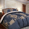 thumbnail image 2 of Unique Bargains Soft Duvet Comforter Cover Bedding Set Queen Blue, 2 of 8