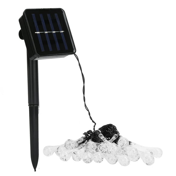 Guirnaldas de luces solares de 5M, guirnaldas de luces impermeables con 8 modos para decoración de fiesta de boda en el jardín