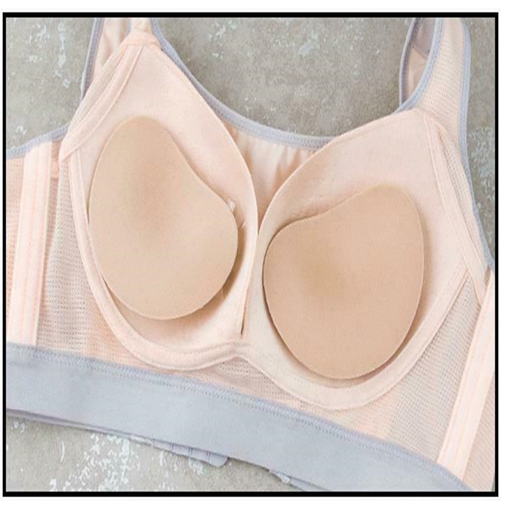 Breathable Silicone Bra Inserts, Semi-adhesive Breast Enhancer, Breast  Gel Pads, Sports Bra Pads Push Up Booster, Swimsuit Padding. (semicircle)  X