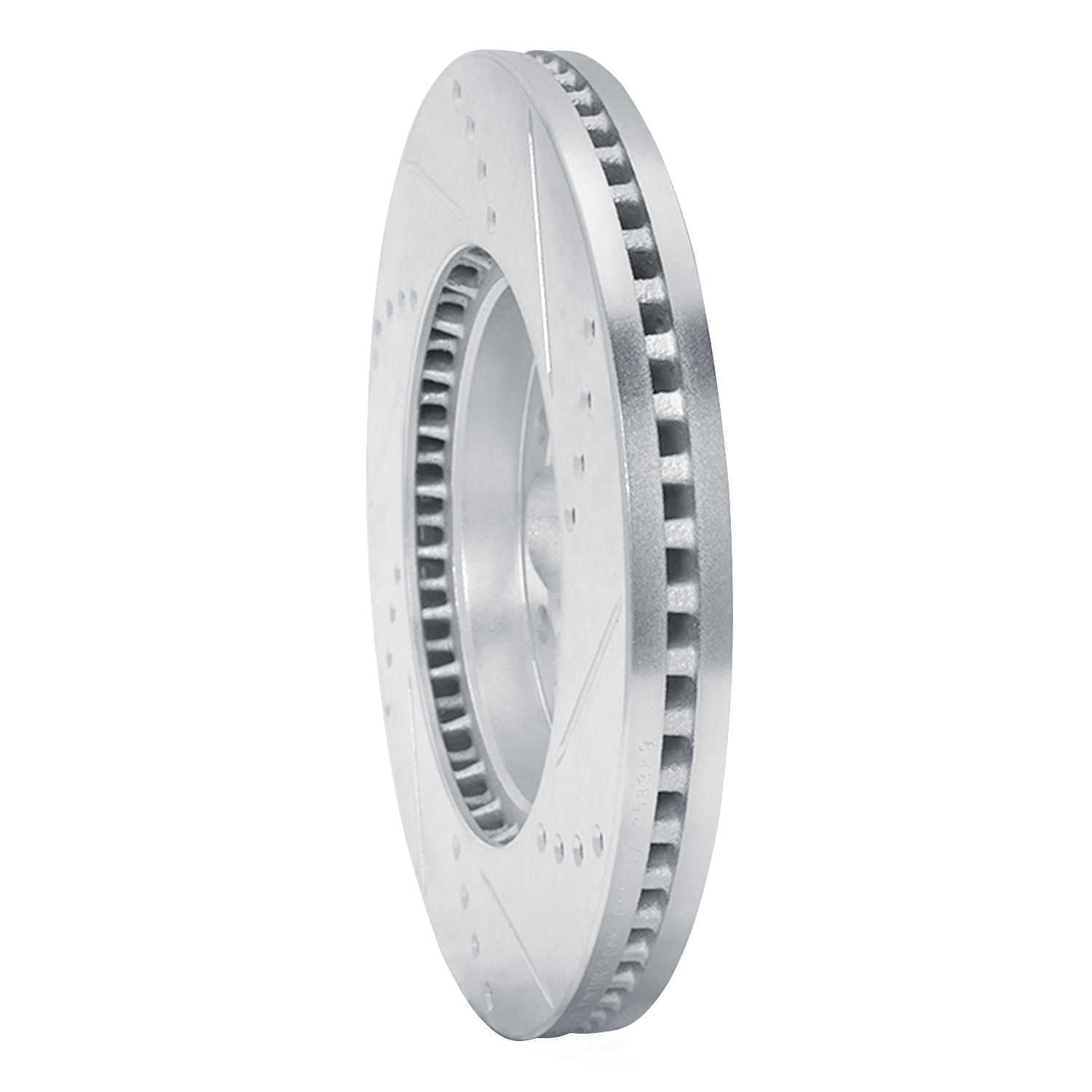 Dynamic Friction Company 631-92097L DFC Brake Rotor - Drilled And Slotted - Silver