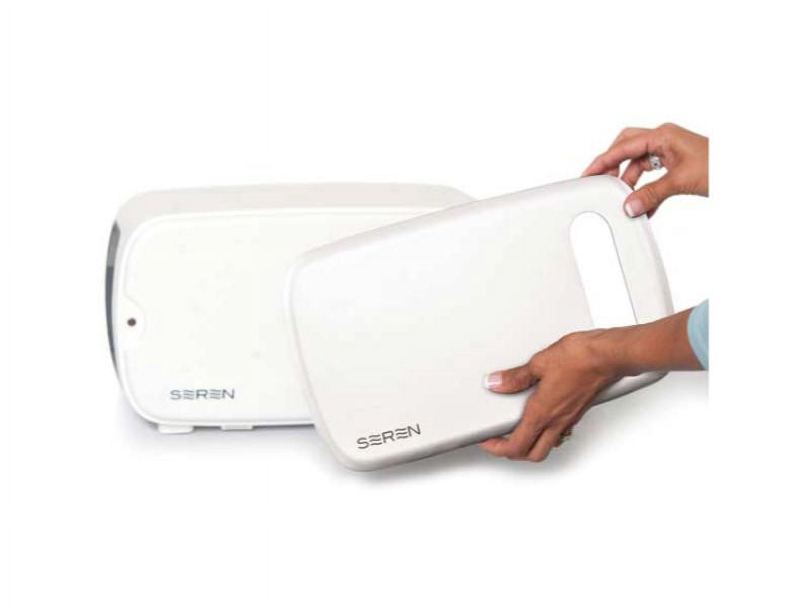 BergHOFF Seren Side Loading Toaster with Cool Touch Exterior and Removable Crumb Tray, with Cream Front Panel/ Serving Tray