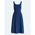 thumbnail image 4 of Free Assembly Women's and Women's Plus Square Neck Cotton Midi Panel Dress, Sizes XS-4X, 4 of 4
