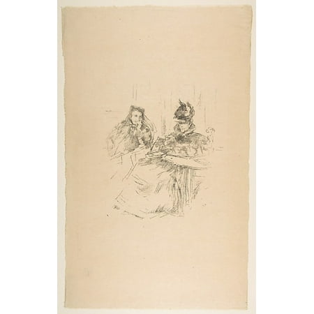 Christmas Afternoon Tea London Afternoon Tea Poster Print by James McNeill Whistler (American Lowell Massachusetts 1834 “1903 London) (18 x 24) ()