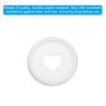 thumbnail image 4 of Unique Bargains Plastic Book Binding Discs Heart Binder Rings, White, 22 Pack, 4 of 6