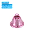 thumbnail image 3 of Uxcell Mini Jingle Bells 0.6" Metal Hanging Bells Pink 50Pack, 3 of 5