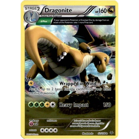 Dragonite Pokemon Card - Pokemon X & Y Roaring Skies Single Card Holo Rare Dragonite #52