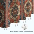 thumbnail image 6 of Red Ethnic Geometric Pattern Shower Curtain 72"x84" ,Bathroom Decorative Shower Curtains Set with 12 Hooks,Modern Waterproof Washable Shower Curtain, 6 of 6