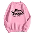 thumbnail image 4 of Aqestyerly Femmes à Manches Longues de Noël Tops Femmes Col Rond de Noël Imprimé Couleur Top de Mode à Manches Longues Sweatshirts, 4 of 4