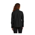 thumbnail image 2 of MERCER+METTLE Women's Stretch Soft Shell Jacket | Business Casual Jacket, Water Repellent Finish, Four Way Stretch - Deep Black S, 2 of 4