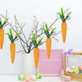thumbnail image 6 of EUDIDV Easter Hanging Decor;3 Inch Easter Carrot Hanging Ornaments-20PCS Artificial Spring Fall Foam Glitter Powder Carrot,Realistic Mini Carrots Hanging Pendant;Charming Easter - Themed Wall Hangings, 6 of 6