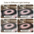 thumbnail image 7 of ODIKA 9'x12' Washable Area Rug Pink Transitional Grey Tonal Flow Overlay Grid Statement Contemporary for Dining Room, Basement, Large Office, Non-Slip Chair-Friendly, 7 of 7