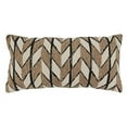 thumbnail image 2 of Fennco Styles Chevron Embroidered Block Print Cotton Decorative Throw Pillow Cover 12" W x 24" L - Natural Cushion Case for Home, Couch, Living Room and Office Décor, 2 of 13