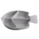 thumbnail image 1 of Plato con ventosa para bebés, platos divididos de silicona para niños, platos para niños pequeños, suministros de alimentación portátiles para la primera etapa, platos para niños pequeños, platos con ventosa para niños y utensilios, verde pescado, gris Sailing Electrónica, 1 of 6