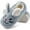 Blue, variant on Ecetana Womens Fuzzy Slippers 3D Rabbit Closed Back Slippers Fluffy Non-Slip Indoor Warm House Slippers for Women