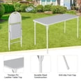 thumbnail image 3 of Yeshouse Juego de mesa y sillas plegables de 5 piezas, juego portátil con patas de metal y cojín acolchado grueso, no requiere montaje, ideal para comedor, sala de estar, oficina o camping, 3 of 8