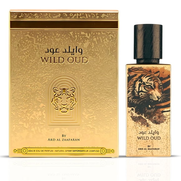 Wild Oud Eau de Parfum Vaporisateur 60ML (2.04 OZ) par Ard Al Zaafaran / un Mélange Audacieux d'Épices, Douceur Crémeuse & Bois Fumé