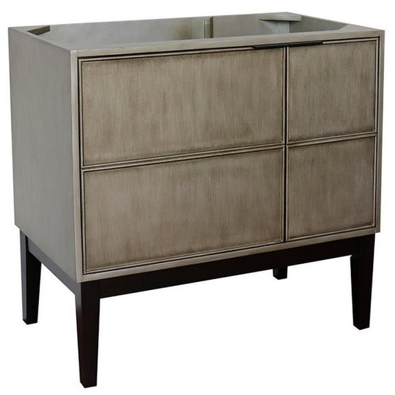 Bellaterra Home 36" Single vanity in Linen Brown finish - cabinet only
