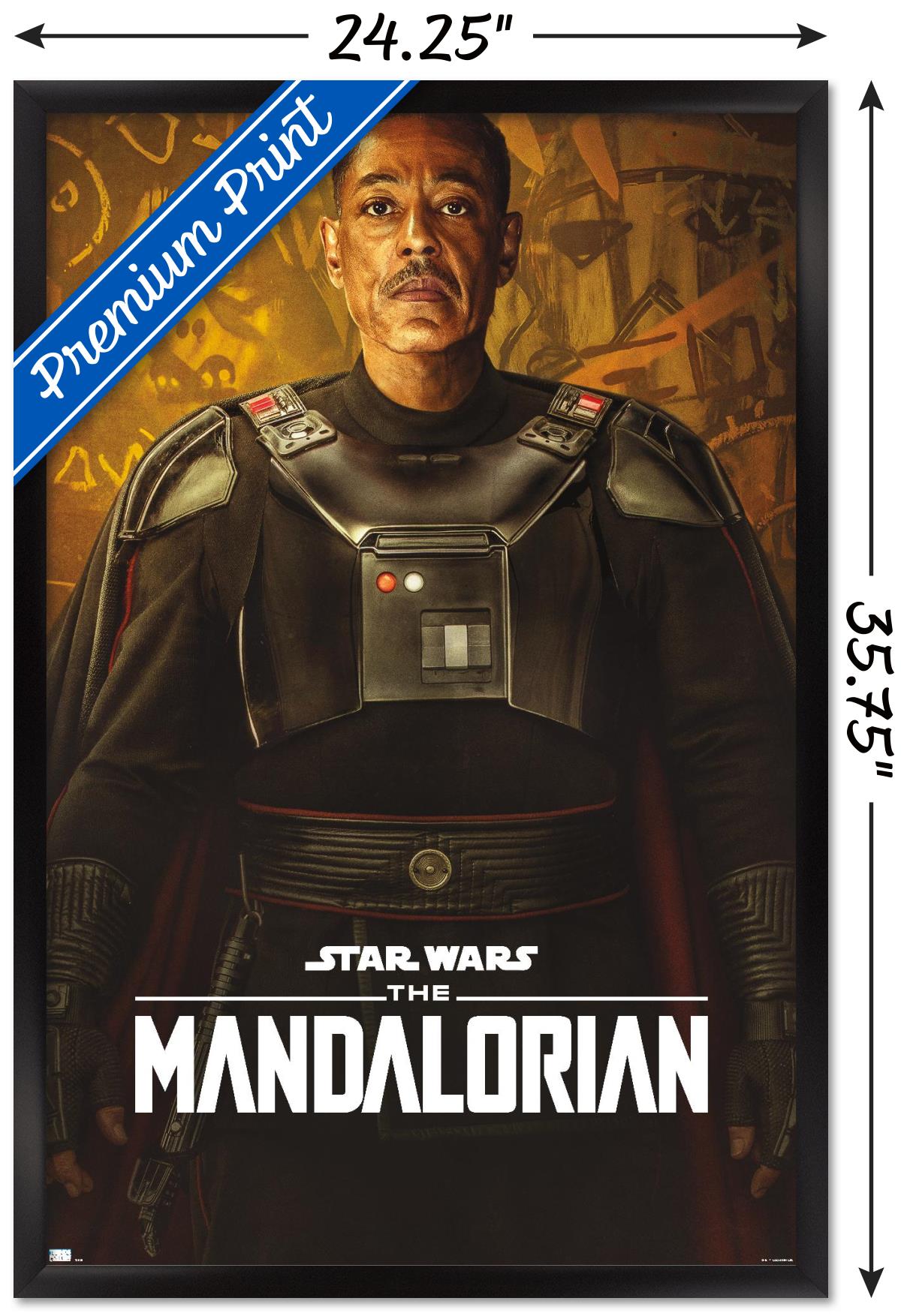 Star Wars: The Mandalorian Season 2 - Moff Gideon Wall Poster, 22.375" x 34", Framed