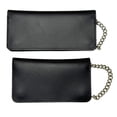 thumbnail image 2 of Heavy Duty Black Leather Trucker Wallet with Snaps, Zippers, Credit Card Holders and Chain, 2 of 7
